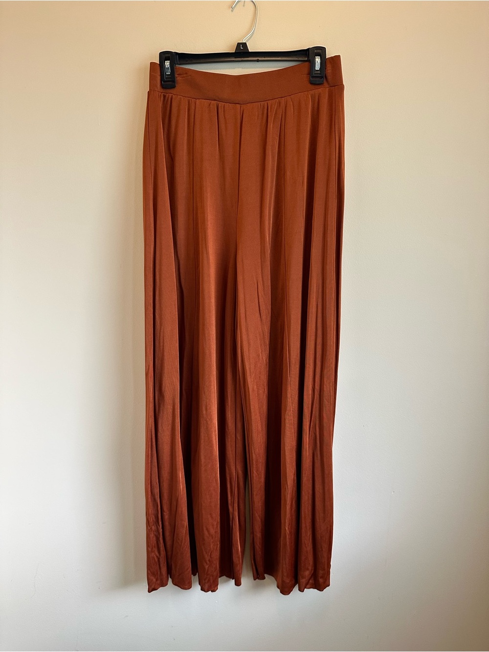 NWT Anthropologie Maeve Woman’s S Silky Flowy Wide Leg Palazzo Style Pant